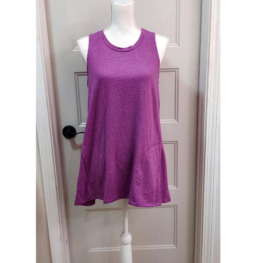 Logo Lounge_S _used_purple with side pockets_sleeveless_tunic
